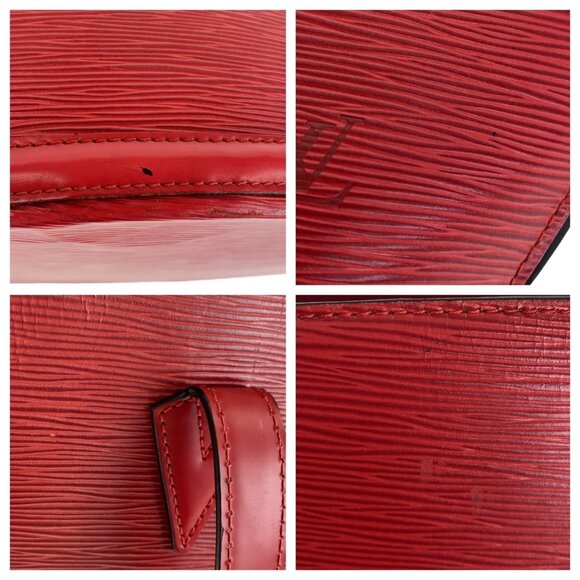 LOUIS VUITTON Red Leather Shoulder Bag - Picture 4 of 10